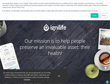 Tablet Screenshot of ignilife.com